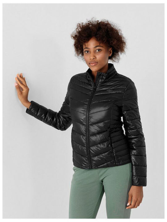 Women's for Hiking Short Puffer Jacket for Winter Black