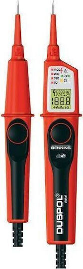 Benning Spannungsprüfer Duspol Digital AC/DC Kategorie IV mit Messbereich 1 - 1200V