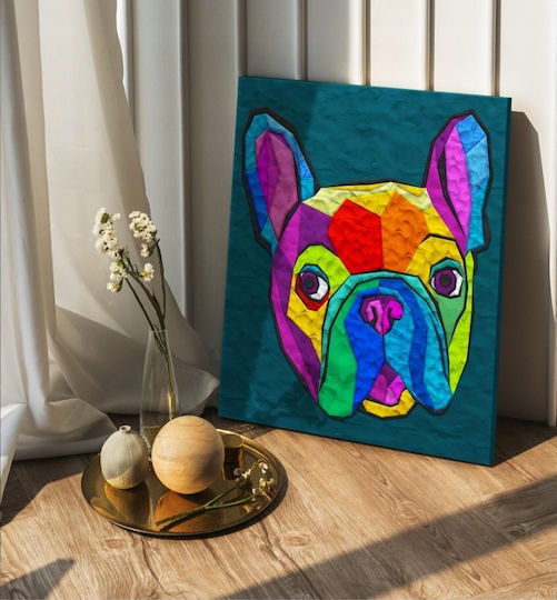 Planet Splat Planet Tablou Lut Bulldog Francez 30x40cm