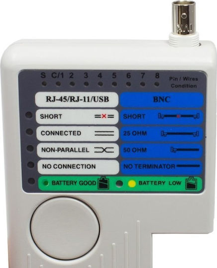 Good Connections GC-N0097 Network Cable Tester RJ45 RJ11 BNC USB