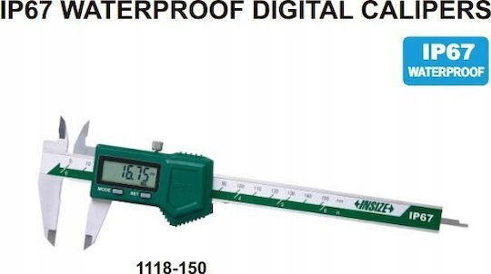 Insize 1118-150BW Ψηφιακό Παχύμετρο με Εύρος Μέτρησης έως 150mm