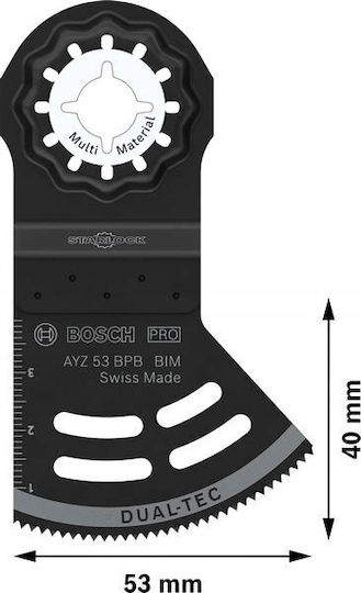 Bosch Pro Ayz 53 Bpb Dual-tec Λάμα Multi-material #2608669114