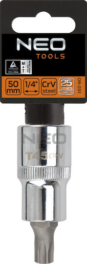 Neo Tools Walnut with Torx Head and Socket 1/2'' T55x55mm