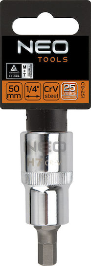 Neo Tools 1/2" Walnut with Allen Head and Socket 1/2'' H6x55mm