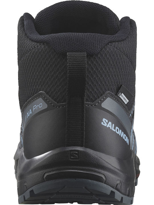 Kids Hiking Boots Xa Pro V8 Mid Waterproof Black