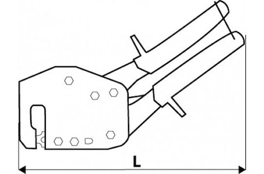 Topex Πρέσα Ακροδεκτών (Μήκος 260mm)