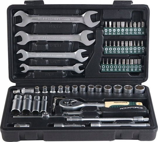 Rockforce 1/4" 62-teilige Steckschlüssel-Satz