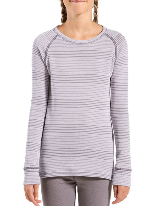 Active Warm Eco Kinder Thermobekleidung Satz Misty Lilac Grau Ridge Purple
