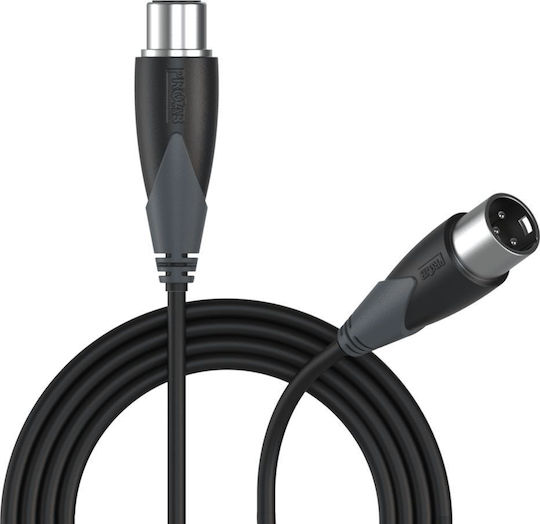 Procab Кабел XLR мъжки - XLR женски Черен 1м