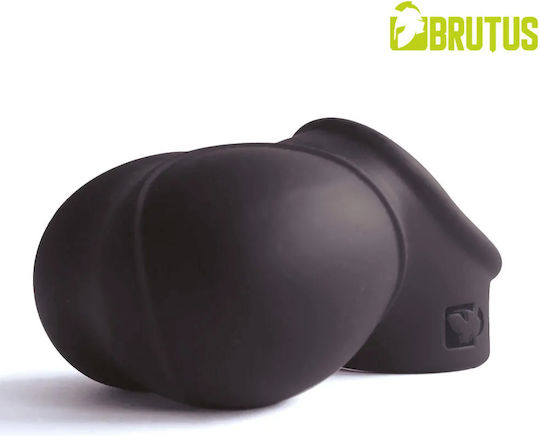 Brutus Ring Schwanz & Hoden Silikon Schwarz