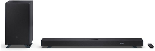 Sharp HT-SBW53121 Soundbar 3.1.2 Bluetooth και HDMI 182W με Ασύρματο Subwoofer Μαύρο