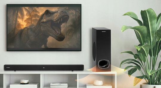 Hyundai Soundbar 2.1 Bluetooth και HDMI 50W με Τηλεχειριστήριο Μαύρο SB940B