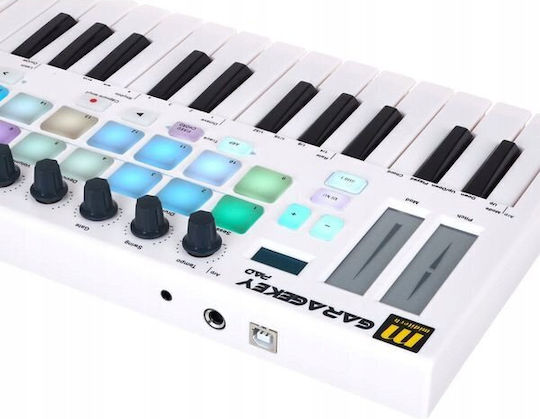 Miditech Midi Keyboard Garagekey PAD με 25 Πλήκτρα Λευκό