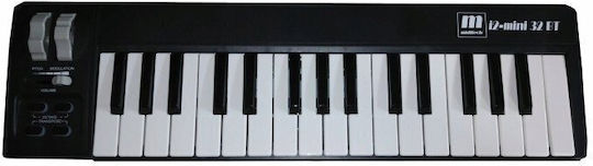 Miditech Tastatura Midi i2-mini 32 Bluetooth cu 32 taste Negru