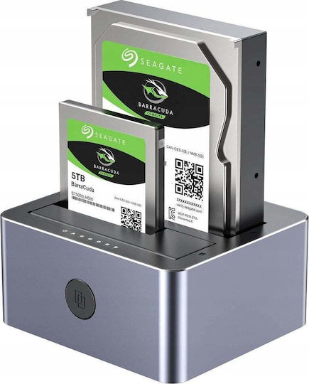 Unitek Dockingstation für 2 Festplatten SATA 3.5" mit USB-C Verbindung