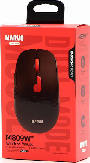 Marvo M809W Ασύρματο Ποντίκι Μαύρο