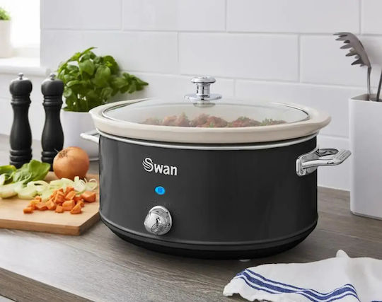 Swan Retro Electrică Cazan 320W cu Capacitate 6.5lt Neagră