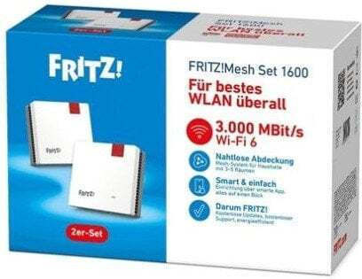 AVM Fritz!Mesh WiFi Extender Dual Band (2.4 & 5GHz) 3000Mbps