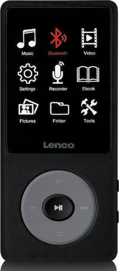 Lenco MP3 Player (4GB) with LCD Screen 1.8" Black XEMIO-860BK