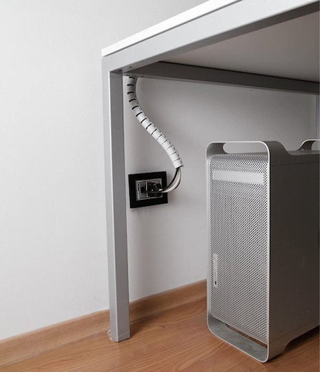 Techly Σπιράλ Καλωδίων 20mm 30m Λευκό 1τμχ