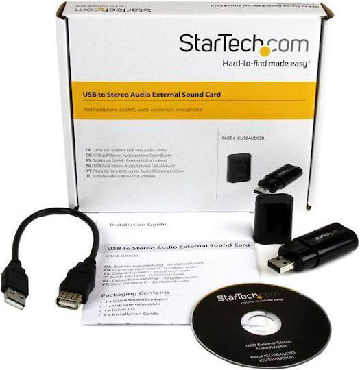 StarTech Εξωτερική USB Κάρτα Ήχου ICUSBAUDIOB