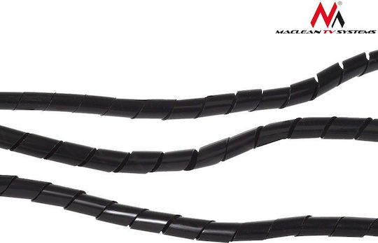 Maclean Energy Cable Spiral Tubes 3m Black 1pcs