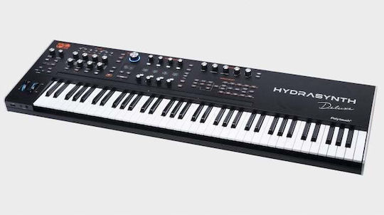 Ashun Sound Machines Sintetizator Hydrasynth Deluxe cu 73 Semi-ponderat Taste Negru