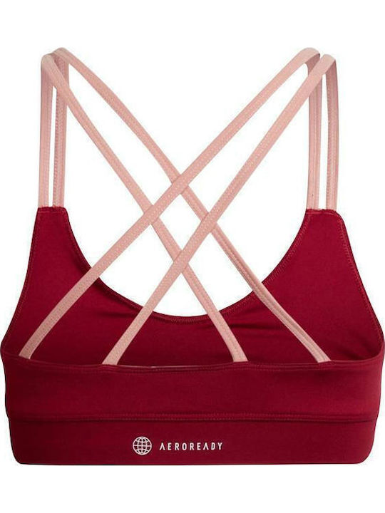 adidas Aeroready Yoga Kids' Bralette Burgundy