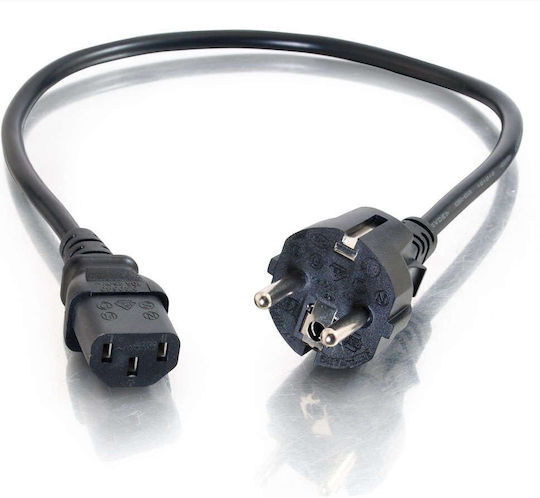 Cord Euro / IEC C7 - Euro / IEC C7 Kabel 0.1m Schwarz (G&BL-004000)