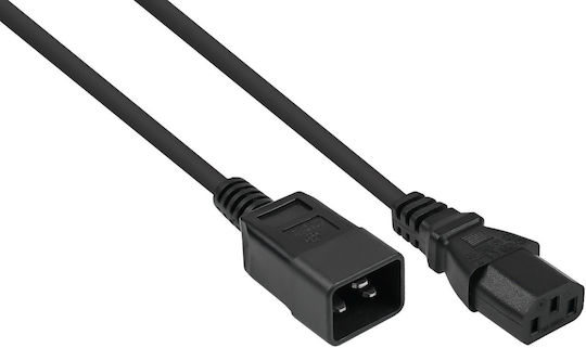 Καλώδιο Τροφοδοσίας Kabelmeister Cold Appliance Extension C20 To C13 Black 3m