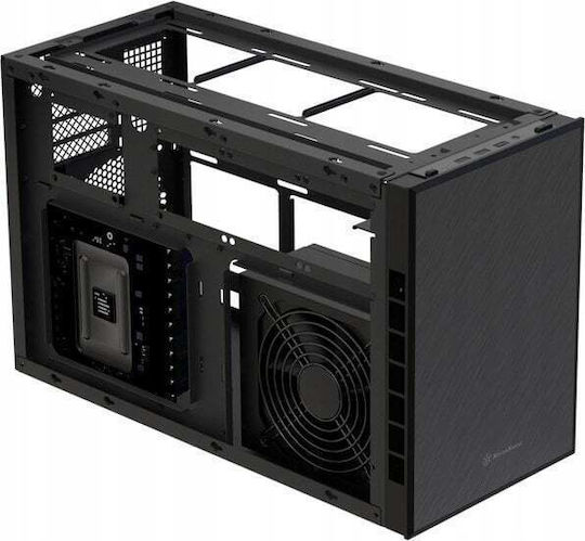 Silverstone SST-SG17B Mini Tower Κουτί Υπολογιστή Μαύρο