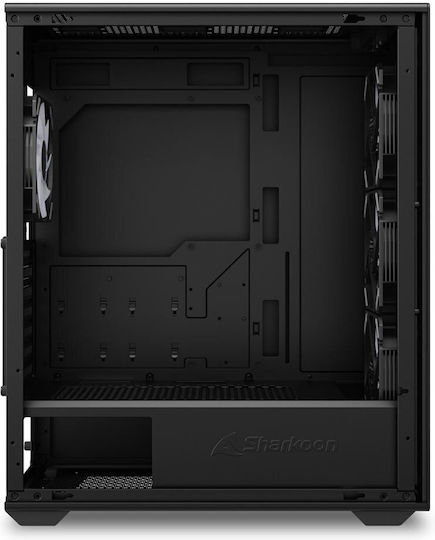Sharkoon VK4 ARGB Gaming Midi Tower Κουτί Υπολογιστή με Πλαϊνό Παράθυρο Μαύρο