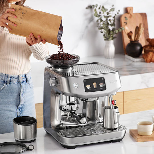 Sage The Oracle Jet Premium Αυτόματη Μηχανή Espresso 1600W Πίεσης 15bar για Cappuccino με Μύλο Άλεσης Πράσινη