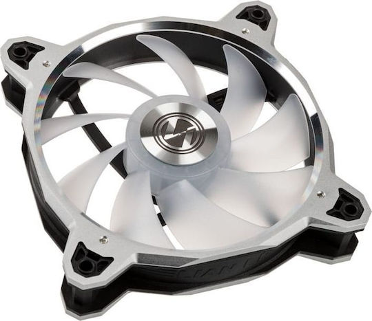 Lian Li Bora Case Fan 120mm (2050rpm / 57.2cfm) with RGB Lighting and 4-Pin PWM Connection 3pcs Bora Silver