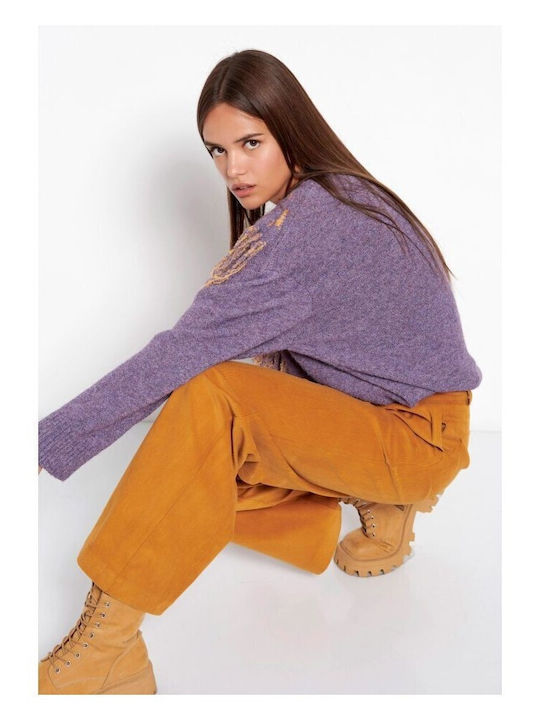 Femei Din material textil Pantaloni Galbenă