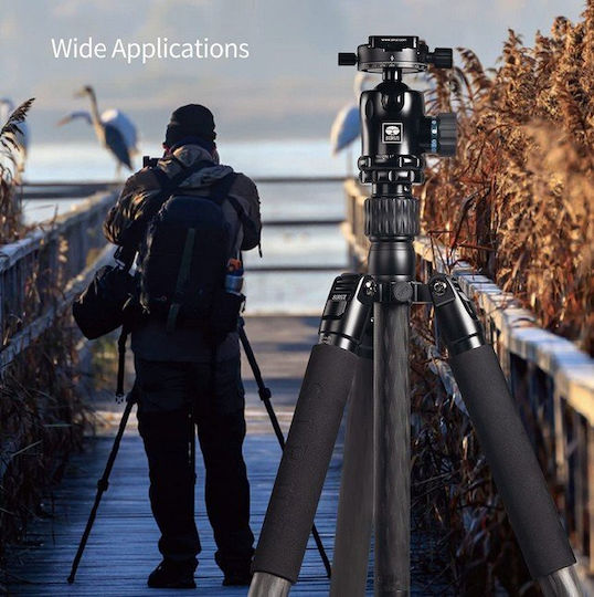 Sirui Sirui Camera Tripod Mt-2204 Carbon with Spherical Head up to 155cm and Maximum Load 15kg