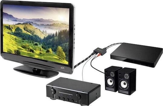 Techly Converter HDMI / Toslink / RCA male to HDMI / Toslink / RCA female 1pcs 025732