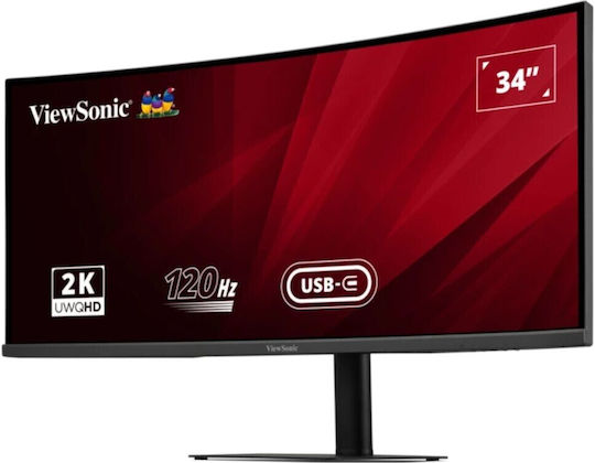 Viewsonic VA3420C Ultrawide IPS HDR Curved Monitor 34" QHD 3440x1440 with Response Time 1ms GTG