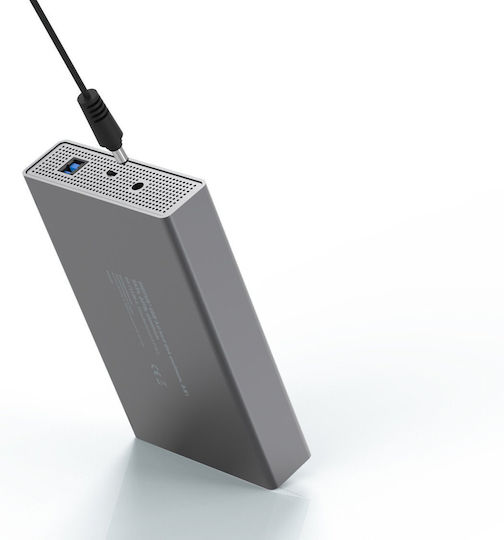 Digitus Θήκη για Σκληρό Δίσκο 3.5" SATA III με σύνδεση Serial / USB 3.0 σε Γκρι χρώμα