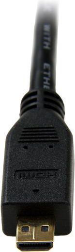 StarTech Cable HDMI male - micro HDMI male 0.5m Μαύρο