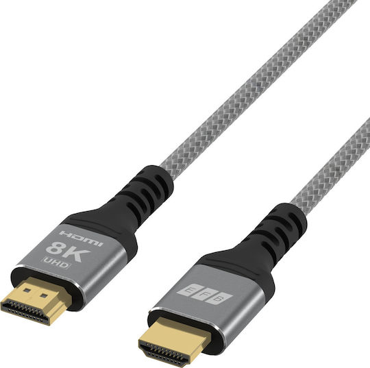 EFB HDMI 2.1 Ultra High Speed 48Gbps 4K 120Hz HDR VRR Kabel HDMI-Stecker - HDMI-Stecker Schwarz
