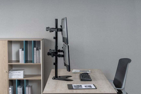 Equip Επιτραπέζια Βάση για 4 Οθόνες έως 32" με Βραχίονα (650127)