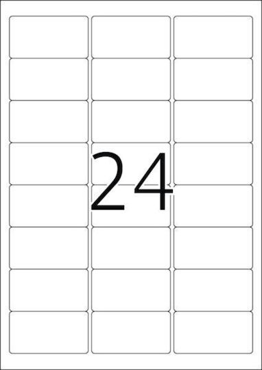 Herma 240 Self-Adhesive Rectangular A4 Labels 63.5x33.9mm