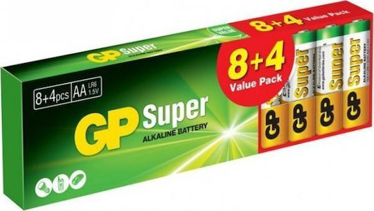 Battery Super Alkaline Aa Lr6 1.5v 12 Pcs