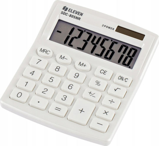 Eleven Liquids Calculator in White Color 1pcs