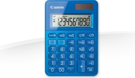 Canon LS-100KM Calculator Accounting 10 Digits in Blue Color 1pcs