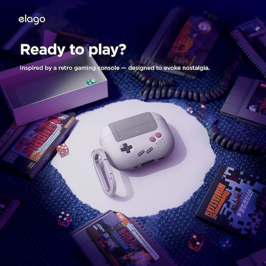 Elago Aw5 Hang Case Case Silicone in Gray color for Apple AirPods Pro 3