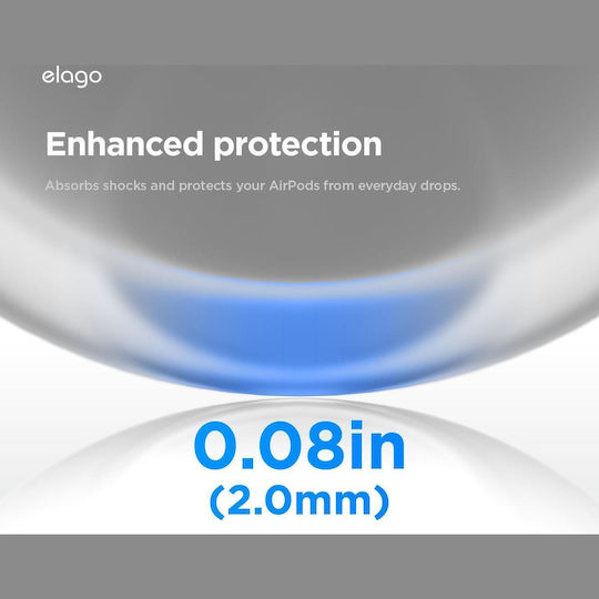 Elago Aw5 Hang Case Case Silicone in Gray color for Apple AirPods Pro 3