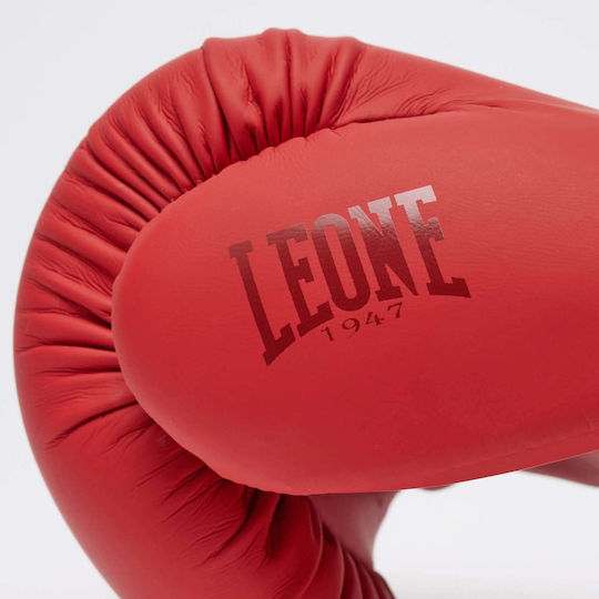 Leone 1947 Боксови Ръкавици за Състезание Червени