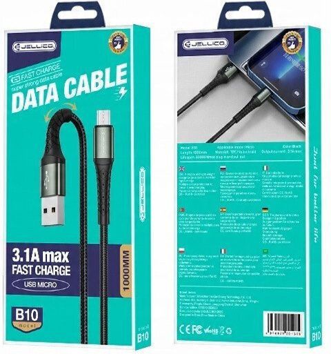 Cablu Micro USB Jellico Kds-90 Încărcare Rapidă 1m